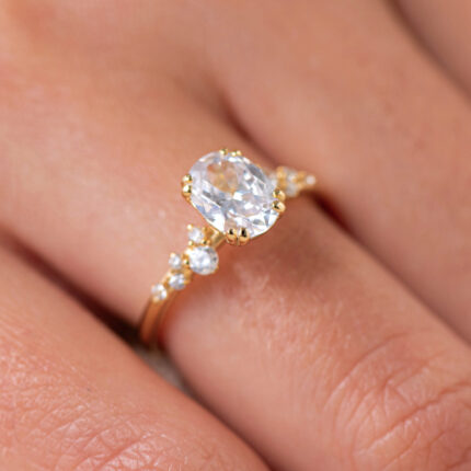 1.5 Carat Simulated Diamond Engagement Ring